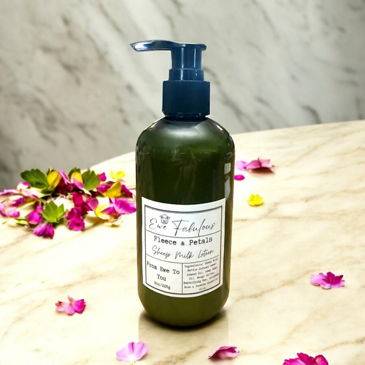 Fleece and  Petals Sheep Milk Lotion